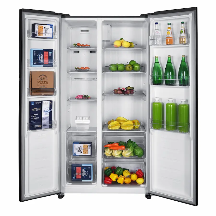 Refrigerador Side by Side No Frost 436 L Netos Black Steel Mabe
