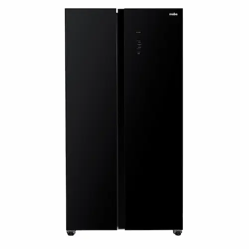 Refrigeradora Side by Side No Frost 631 L Brutos Black Glass Mabe