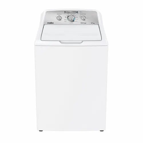 Lavadora automática de 17 kg con agitador blanca mabe