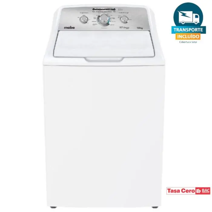 Lavadora Aqua Saver Green Automática 18 kg Blanca con Sanitizado