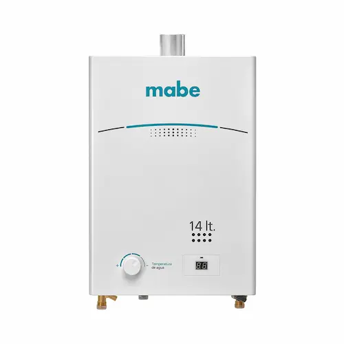 calentador de tiro forzado de 14 litros Mabe