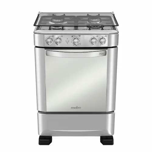 cocina de piso con 4 quemadores de 60 cm