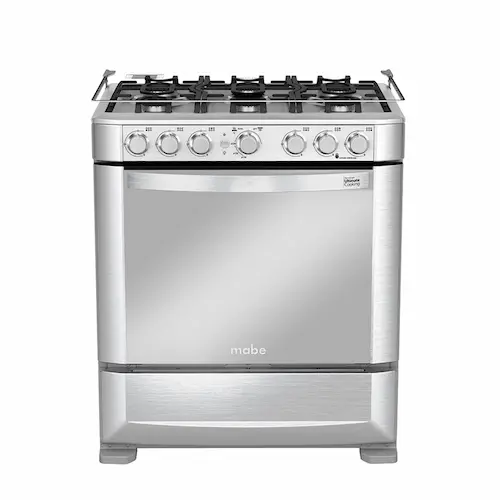 cocina de piso de 76 cm. Tipos de quemadores 