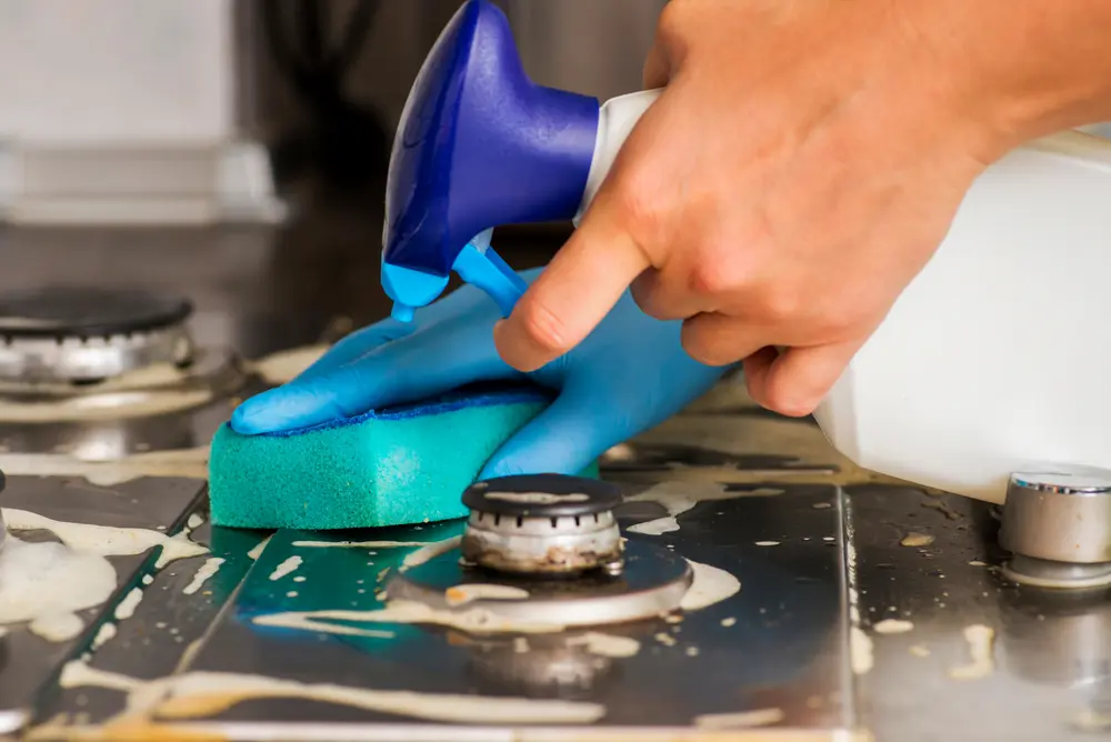 cómo limpiar quemadores de horno a gas