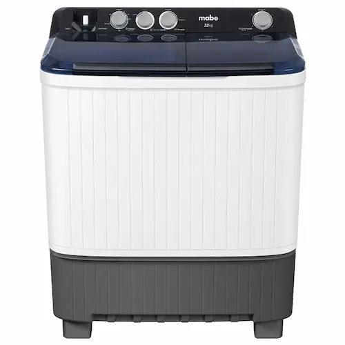 lavadora con dos tinas de 18 kilos, semi automática