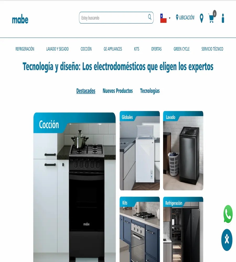 ¡Mabe Chile se renueva! Descubre una web más rápida, fácil e intuitiva