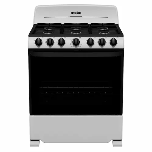 estufa de piso de color plata