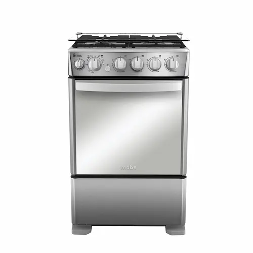 cocina de piso a gas de acero inoxidable