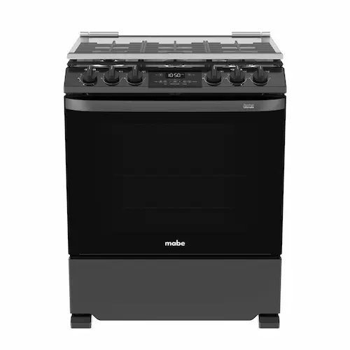 estufa de piso de color negro