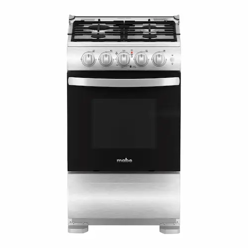 una cocina de piso de acero inoxidable