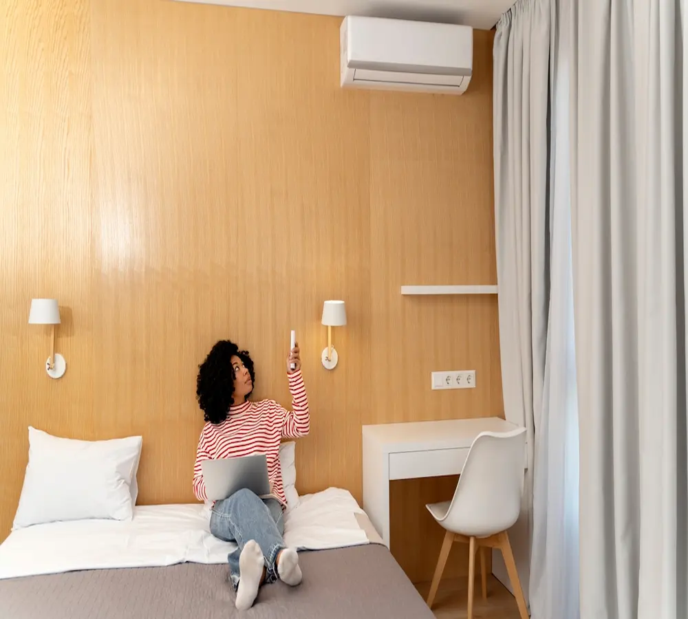 Recomendaciones sobre dónde colocar un aire acondicionado en un dormitorio